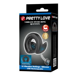 FOR HIM Pretty Love Quentin Penisring met testikelstimulator, siliconen FOR HIM Pretty Love Quentin Penisring met testikelstimulator, siliconen - Afbeelding 11