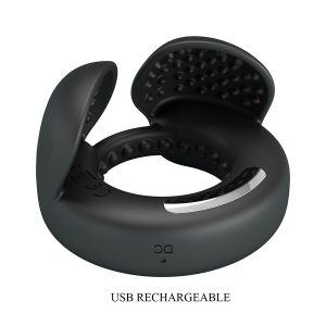 FOR HIM Pretty Love Quentin Penisring met testikelstimulator, siliconen FOR HIM Pretty Love Quentin Penisring met testikelstimulator, siliconen - Afbeelding 7