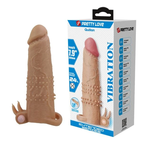 FOR HIM Pretty Love Quillon Penishuls met clitorisstimulator en vibratie FOR HIM Pretty Love Quillon Penishuls met clitorisstimulator en vibratie