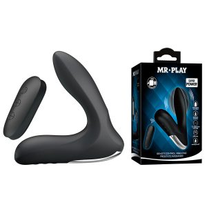 MR Play Prostaatmassageapparaat opblaasbaar met vibratie zwart MR Play Prostaatmassageapparaat opblaasbaar met vibratie zwart - Afbeelding 2