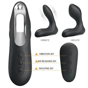 MR Play Prostaatmassageapparaat opblaasbaar met vibratie zwart MR Play Prostaatmassageapparaat opblaasbaar met vibratie zwart - Afbeelding 6