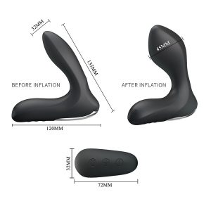 MR Play Prostaatmassageapparaat opblaasbaar met vibratie zwart MR Play Prostaatmassageapparaat opblaasbaar met vibratie zwart - Afbeelding 8