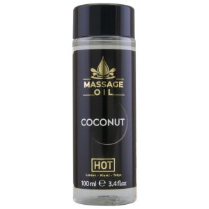 HOT Massage Oil Coconut 100 ml for sensual massages HOT Massage Oil Coconut 100 ml for sensual massages - Image 1