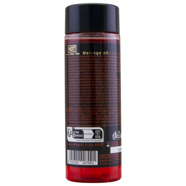HOT Massageöl Wärmend 100 ml – wärmendes Öl für sinnliche Massagen