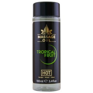 HOT Massageolie Tropische Vruchten 100 ml voor sensuele massages HOT Massageolie Tropische Vruchten 100 ml voor sensuele massages - Afbeelding 1
