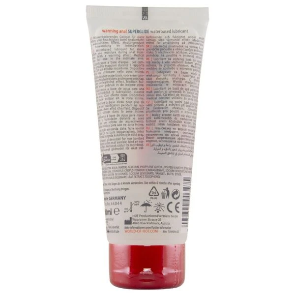 HOT Anal Superglide wärmendes Gleitmittel auf Wasserbasis