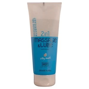HOT Massage and Lubricating Gel 2in1 Silky Touch 200 ml