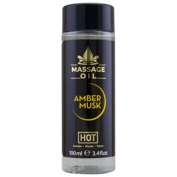 HOT Massageöl Amber & Moschus 100 ml für sinnliche Massagen