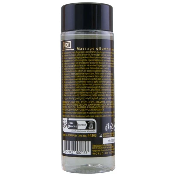 HOT Massageöl Amber & Moschus 100 ml für sinnliche Massagen