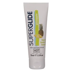 HOT Superglide Edible Water-Based Lubricant Pineapple 75 ml