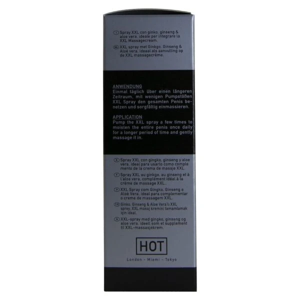 HOT XXL Spray voor mannen met Ginkgo, Ginseng en Aloë Vera 50 ml