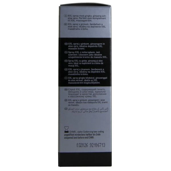 HOT XXL Spray voor mannen met Ginkgo, Ginseng en Aloë Vera 50 ml