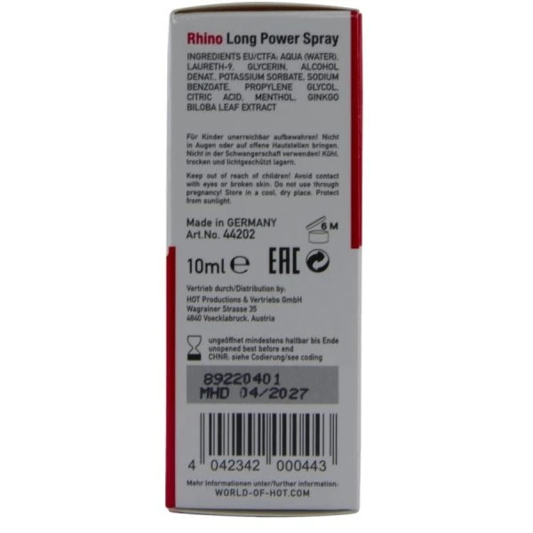 HOT Verzögerungsspray Rhino Long Power auf Kräuterbasis