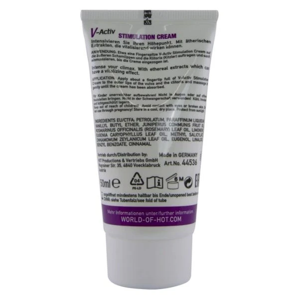 HOT Stimulatiecrème voor vrouwen met etherische oliën, 50 ml HOT Stimulatiecrème voor vrouwen met etherische oliën, 50 ml