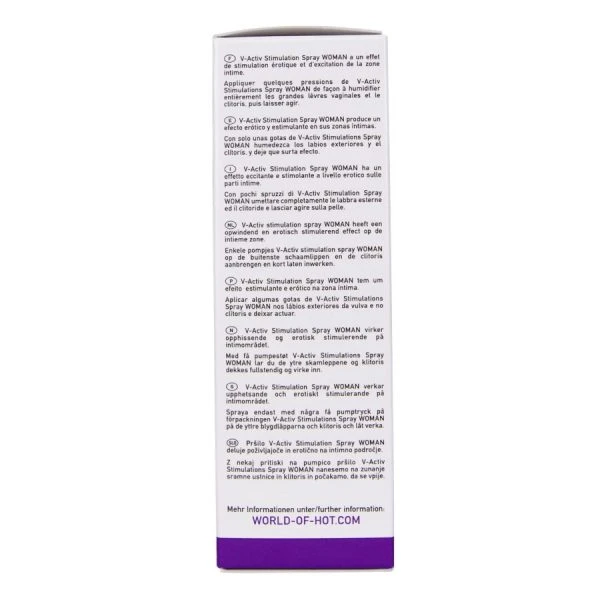 HOT V-activ Stimulatiespray voor vrouwen 50 ml met warmte-effect