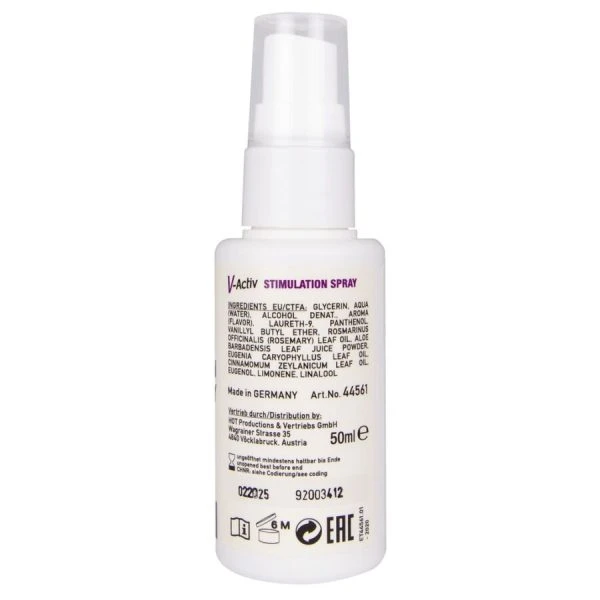 HOT V-activ Stimulatiespray voor vrouwen 50 ml met warmte-effect