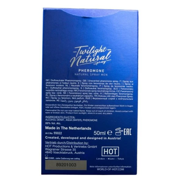 Hot Feromoon-spray voor mannen, geurneutraal, 50 ml