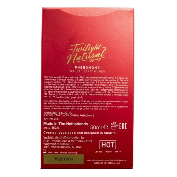 Hot Feromoon-spray voor vrouwen Twilight natuurlijk 50 ml