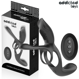 Addicted Toys Doppelter Penisring mit Klitorisstimulator, 10 Vibrationsmodi Addicted Toys Doppelter Penisring mit Klitorisstimulator, 10 Vibrationsmodi – Bild 1