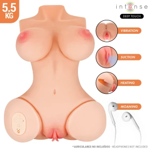 Intense Bodies & Masturbators Masturbator-Torso Deep Touch met vibratie en warmte