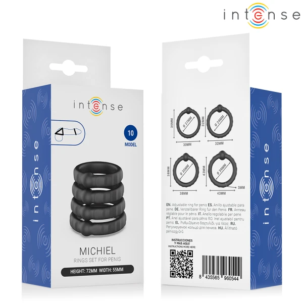 Intense FOR HIM Penisring-Set met 4 ringen Model 10 Intense FOR HIM Penisring-Set met 4 ringen Model 10
