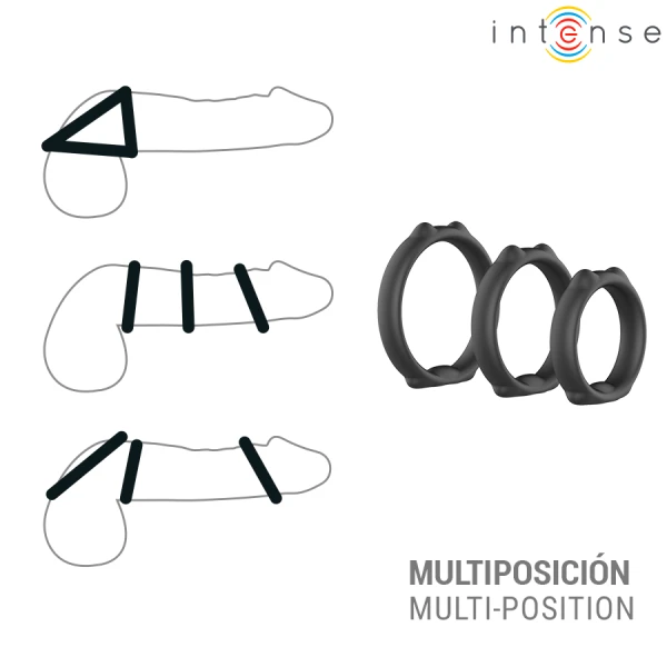 Intense FOR HIM Penisring-Set Peter 3-pack met 3 maten