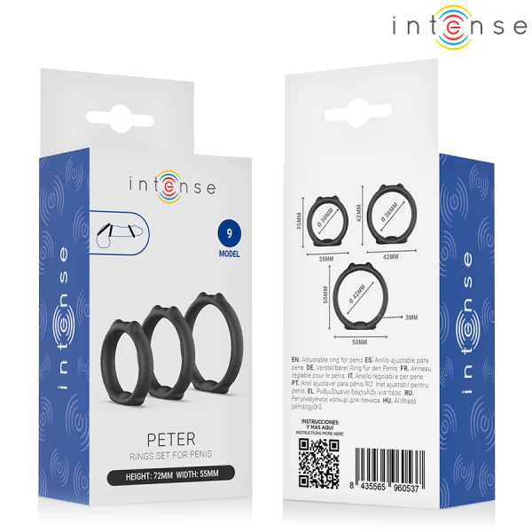 Intense FOR HIM Penisring-Set Peter 3-pack met 3 maten