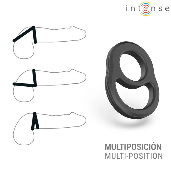 Intense FOR HIM Dubbele Penisring ergonomisch ontwerp 7,2 cm x 5,5 cm