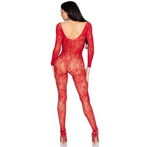 LEG Avenue Bodystockings Kanten-bodystocking rood universele maat LEG Avenue Bodystockings Kanten-bodystocking rood universele maat - Afbeelding 3