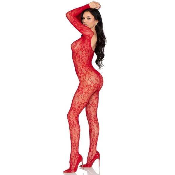 LEG Avenue Bodystockings Kanten-bodystocking rood universele maat