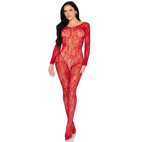 LEG Avenue Bodystockings Kanten-bodystocking rood universele maat