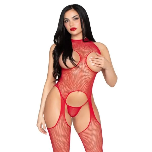img_221263_b82b13bfd6d06e829c3fda9a11149e7b_1.jpg LEG Avenue Bodystockings Cupless Bodystocking en Panty Set ROOD