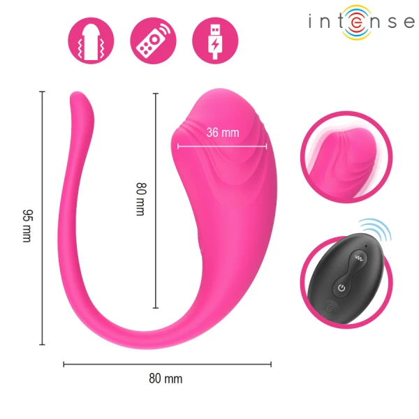 Intense Remote Control Vibrations-Ei Olivia Pink mit Fernbedienung