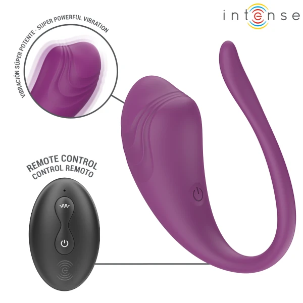 Intense Remote Control Vibrations-Ei Olivia Purple met afstandsbediening