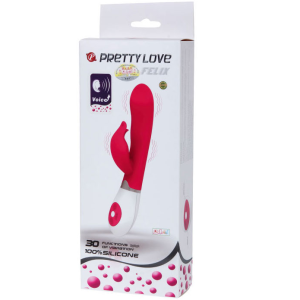 High Tech Pretty Love Flirtation Felix Vibrator met clitorisstimulator en spraakbesturing High Tech Pretty Love Flirtation Felix Vibrator met clitorisstimulator en spraakbesturing - Afbeelding 2