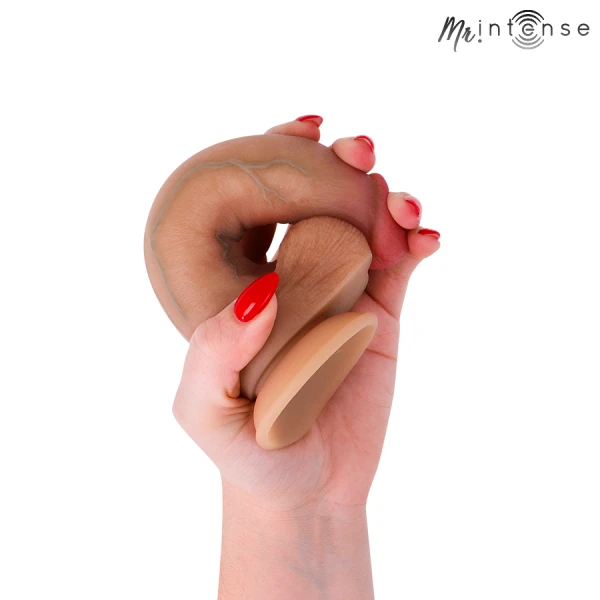 Mr. Intense siliconen dildo Bruce S met ballen, 17,8 cm