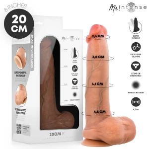 Mr. Intense Bruce M Silikon-Dildo mit Hoden 20 cm, Durchmesser 4,5 cm