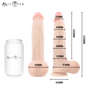 MR. Intense Dildos Silikon-Dildo Bruce L 23 cm, 5,2 cm Durchmesser MR. Intense Dildos Silikon-Dildo Bruce L 23 cm, 5,2 cm Durchmesser - Afbeelding 5