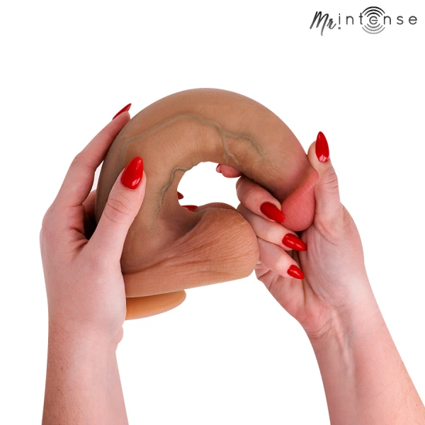 MR. Intense Dildos Bruce XL Siliconen Dildo met Ballen 25,5 cm