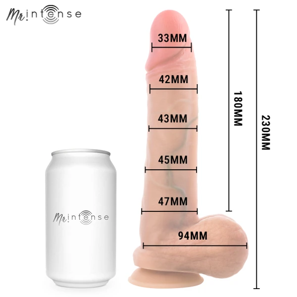 MR. Intense Dildos Silikon-Dildo Gary L met Ballen 23 cm