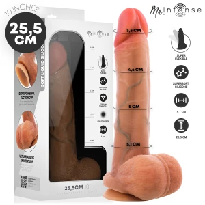 MR. Intense Dildos Gary XL ultrarealistischer Silikon-Dildo mit Hoden 25,5 cm