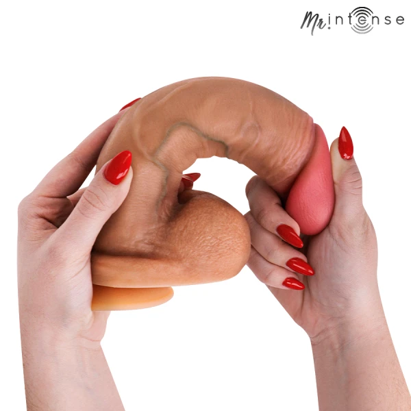 MR. Intense Dildos Gary XL ultrarealistischer Silikon-Dildo mit Hoden 25,5 cm