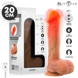MR. Intense High Tech Logan Vibrator Dildo mit Wärmeeffekt und Fernbedienung 20 cm
