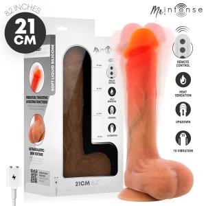 Mr. Intense siliconen dildo Bradley met warmte-effect en afstandsbediening