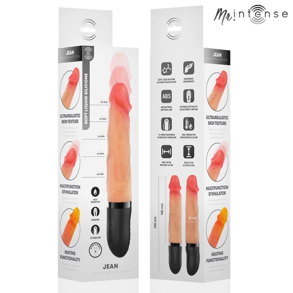 MR. Intense High Tech Jean Vibrator met warmte-effect, 24 cm