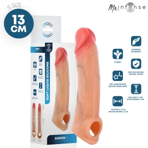 MR. Intense Penis Accessories Penishülle Simon S uit siliconen 13 cm