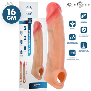 MR. Intense Penis Accessories Silikon-Penishülle Simon L 16 cm, 4,5 cm Durchmesser MR. Intense Penis Accessories Silikon-Penishülle Simon L 16 cm, 4,5 cm Durchmesser - Afbeelding 1