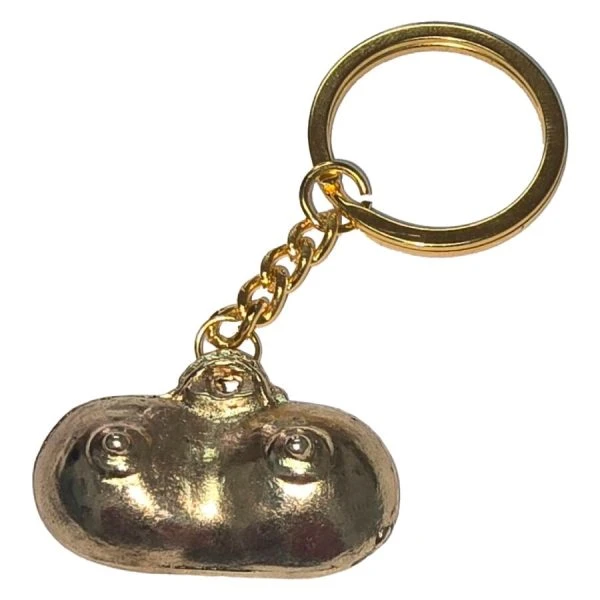 Diablo Picante Schlüsselanhänger Brüste aus goldenem Metall