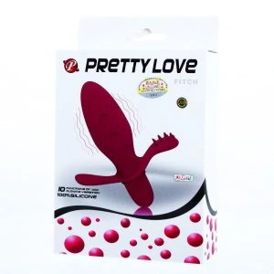 Anal Toys Pretty Love Flirtation Fitch Vibrator mit Klitorisstimulator, 11 cm