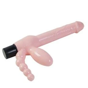 Baile Touwloze Strap-On met Vibrator en Anale Stimulator